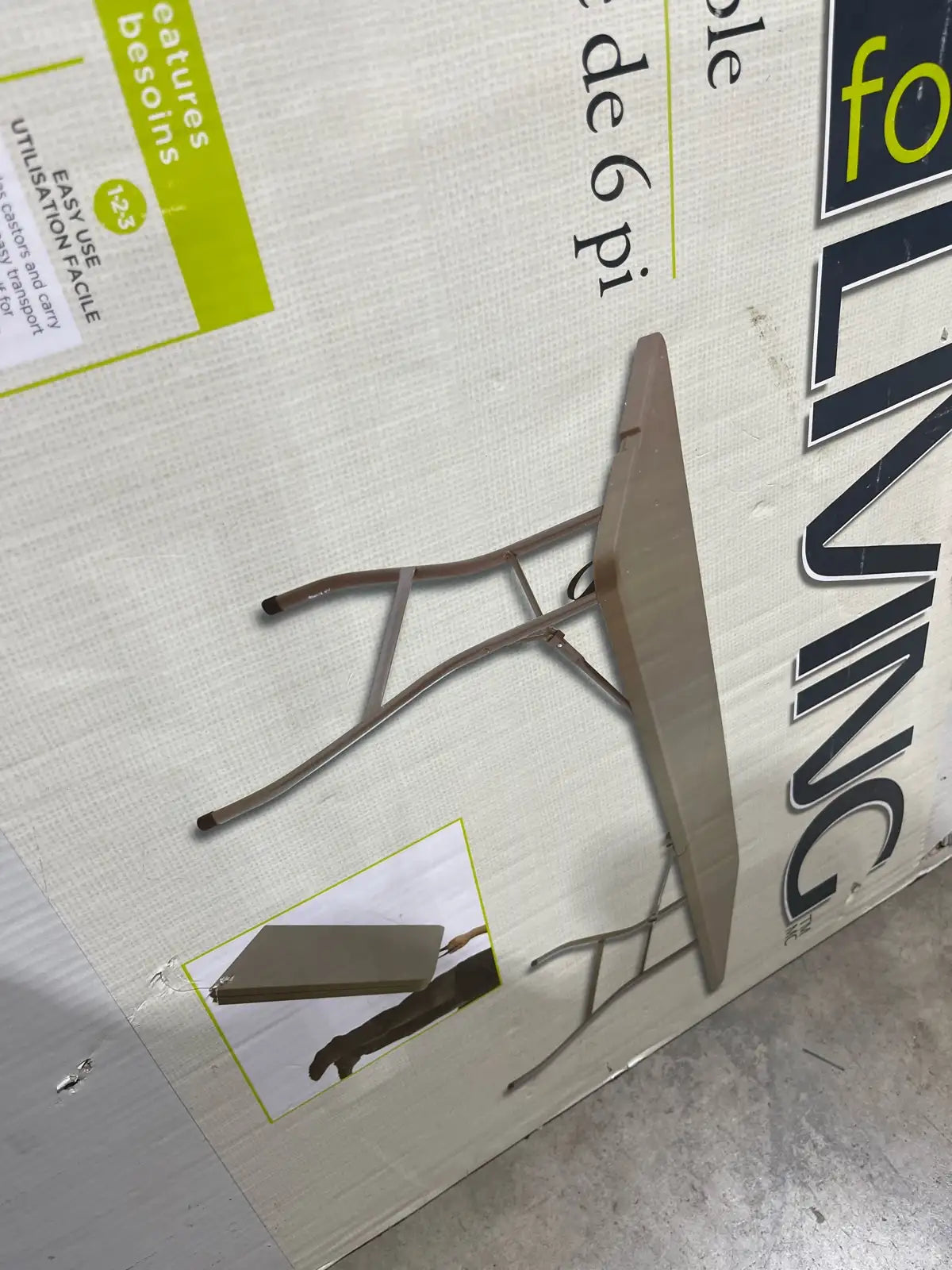 For Living 6-ft Folding Table
