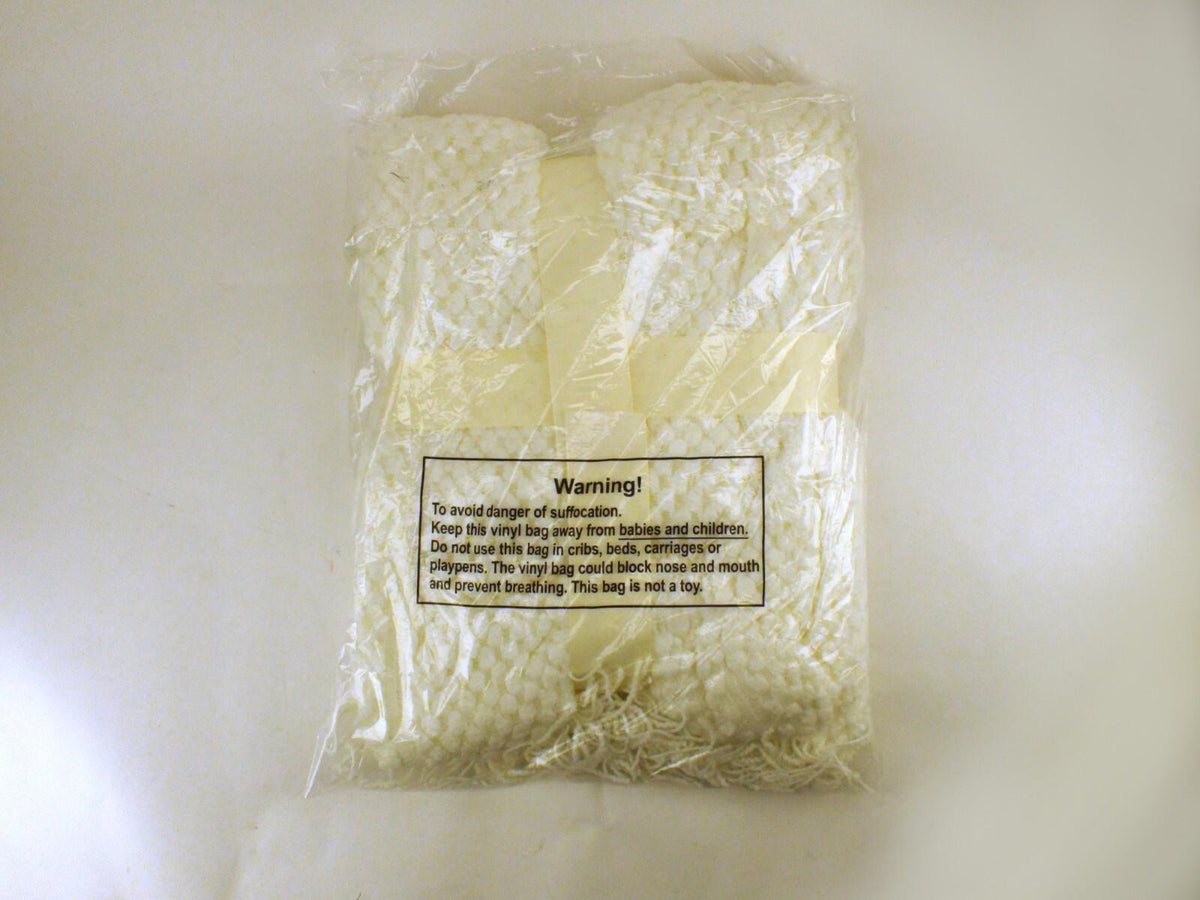 St. Clair Essentials 50" x 70" Waffle Throw Blanket Cream White - New, Open Box