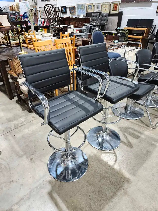 Chrome Adjustable/Swivel Bar Stools