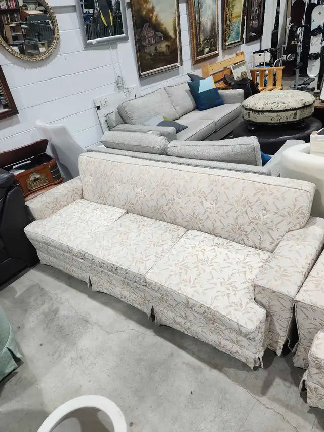 Vintage Floral Sofa and Chair