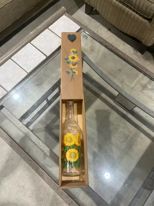 Sunflower Decor bottle