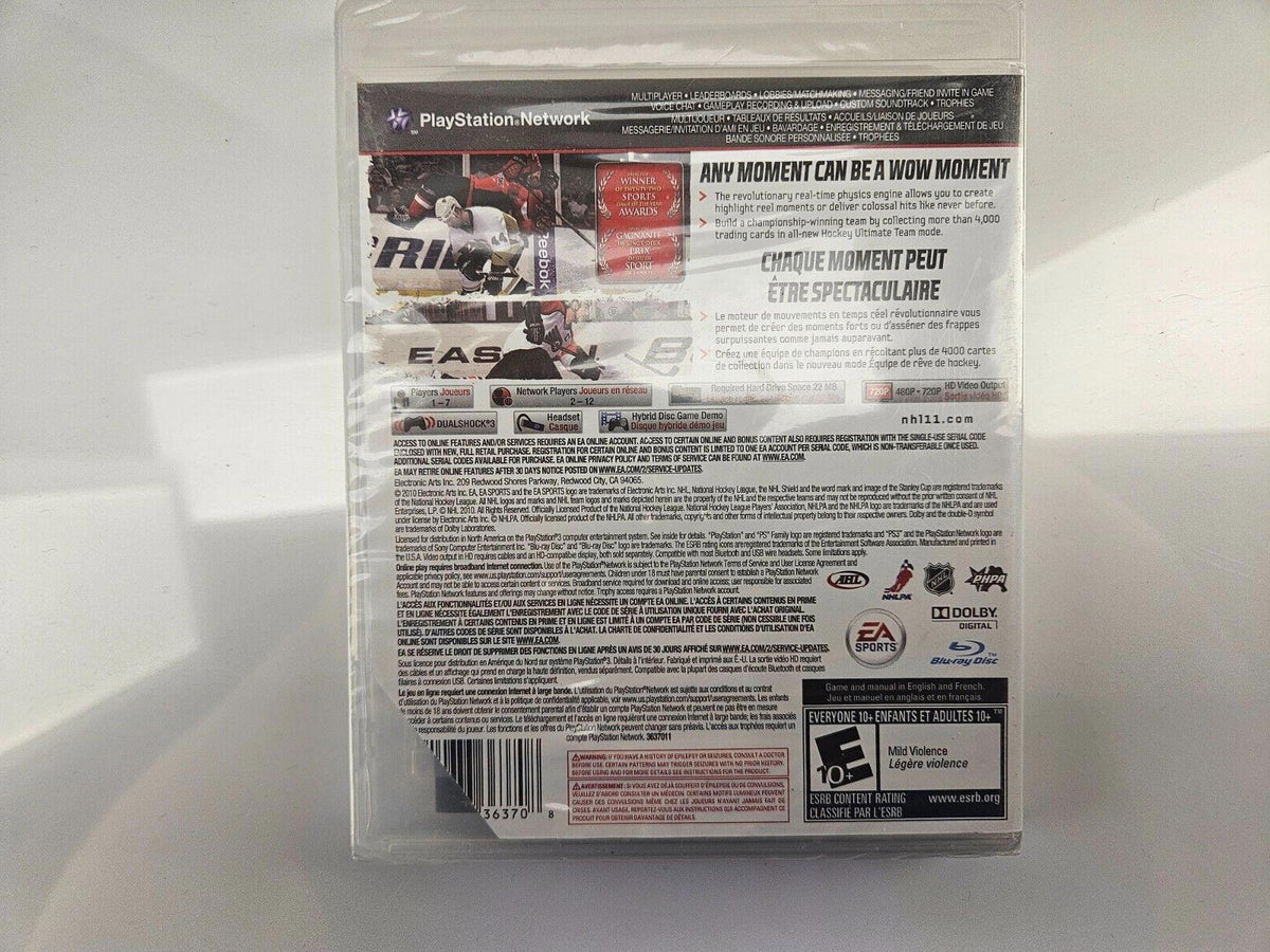 NHL 11 (Sony PlayStation 3, 2010) Brand New Factory Sealed