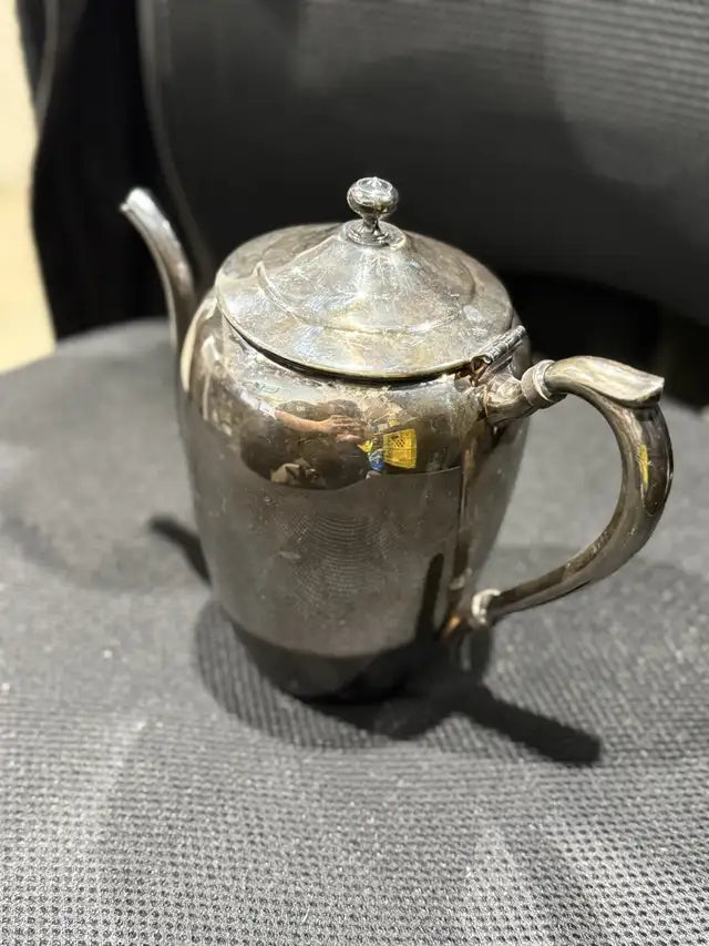 Brass Silver Plated Teapot (2 Available)