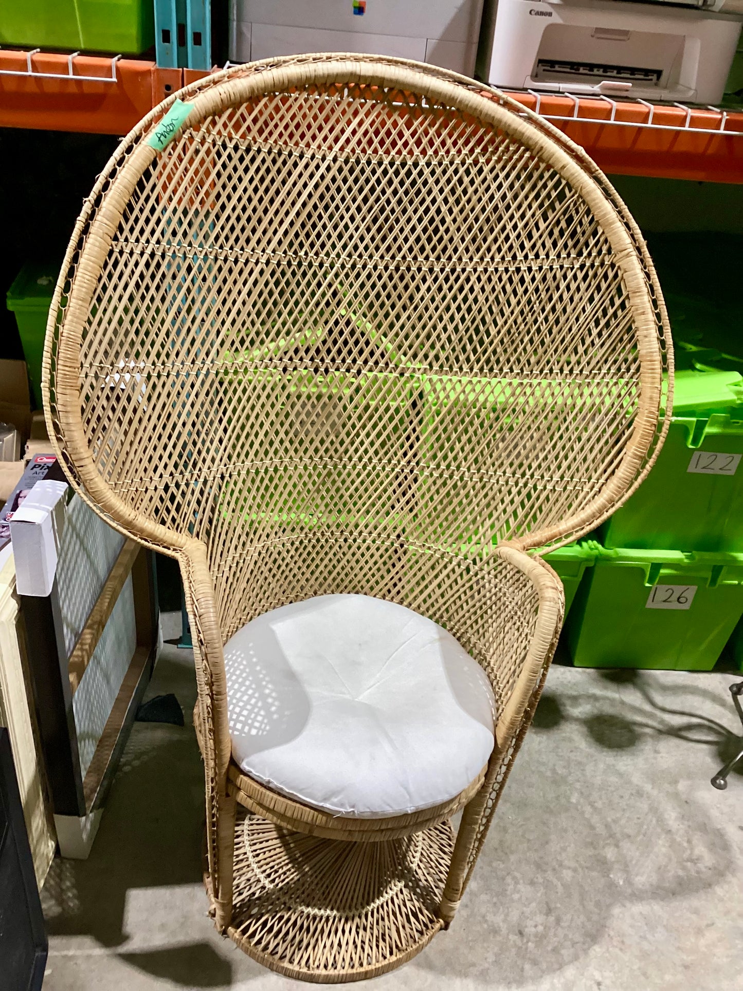 Wicker Peacock Chair