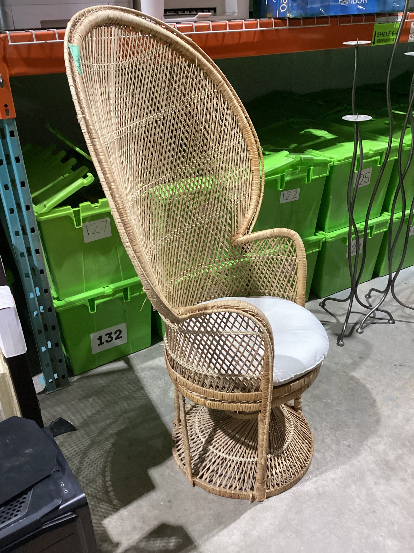 Wicker Peacock Chair