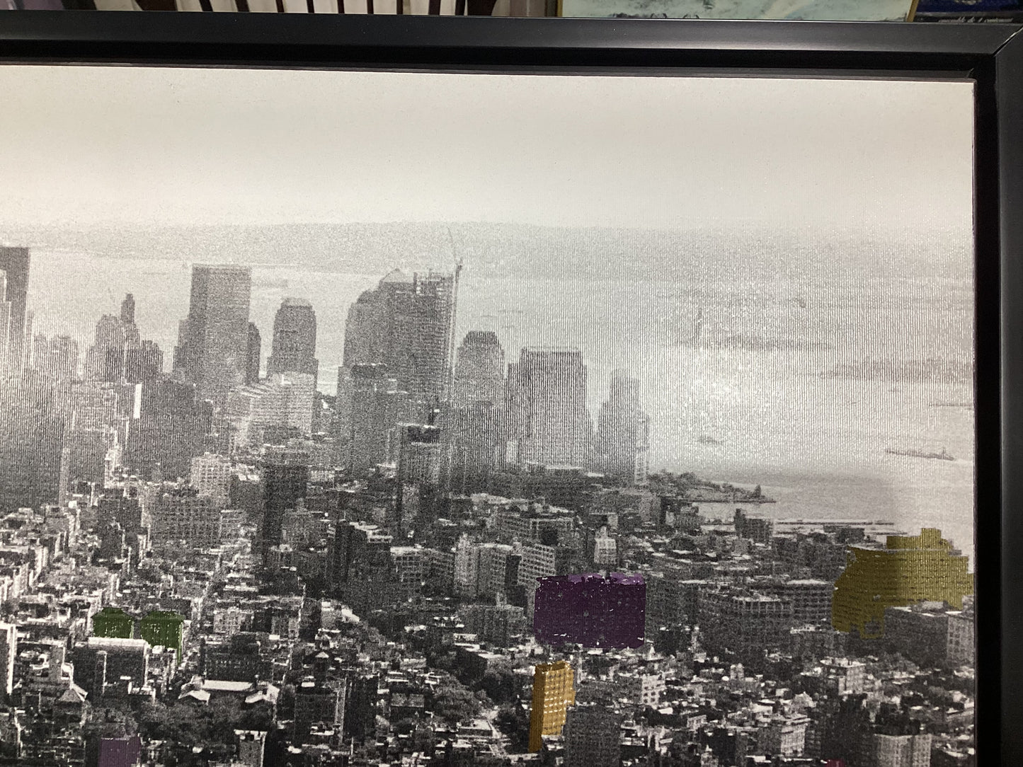 Framed NYC Skyline Art Print - 41" x 29.5"