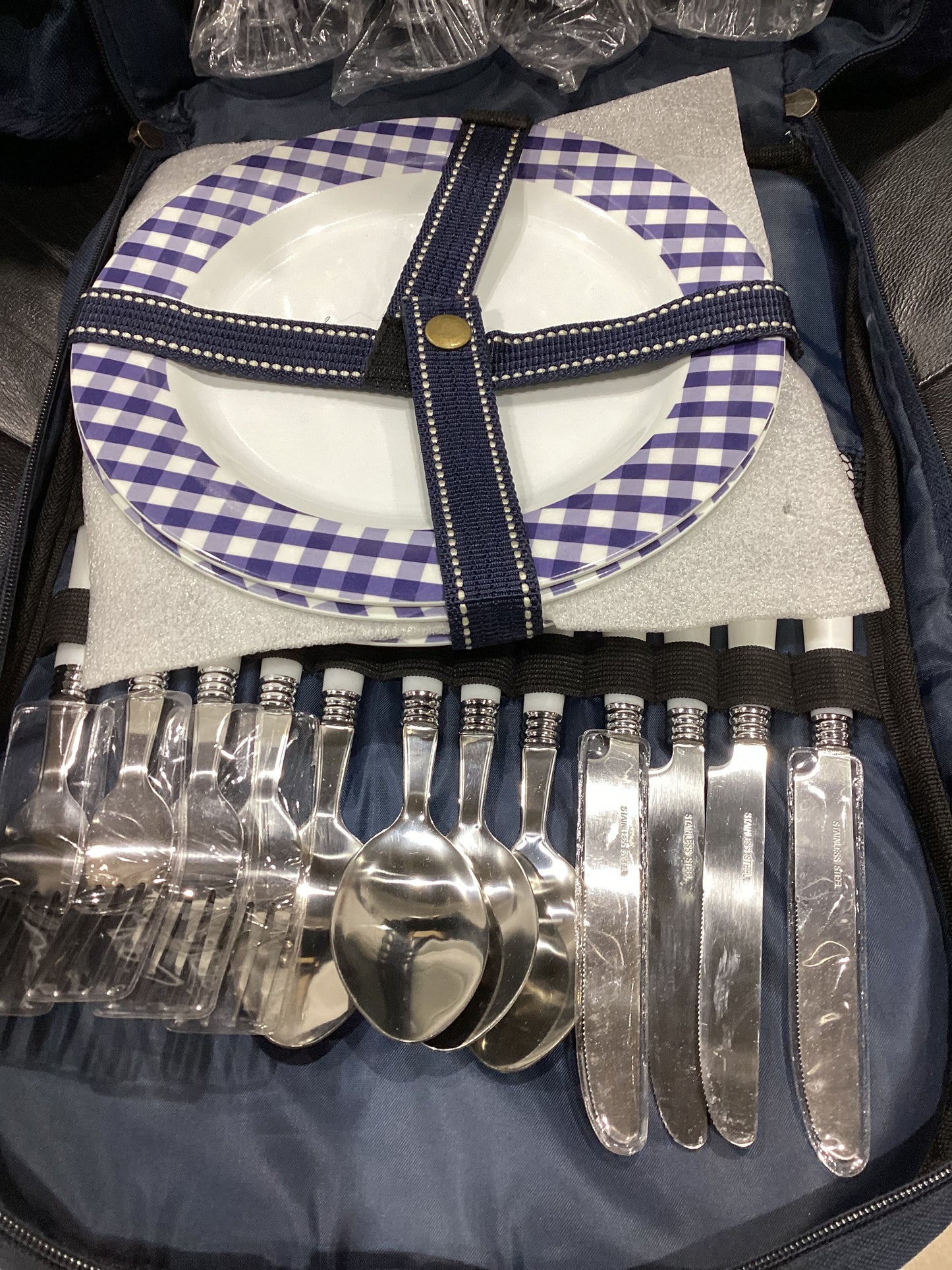 Picnic Backpack with Blanket & Accessories