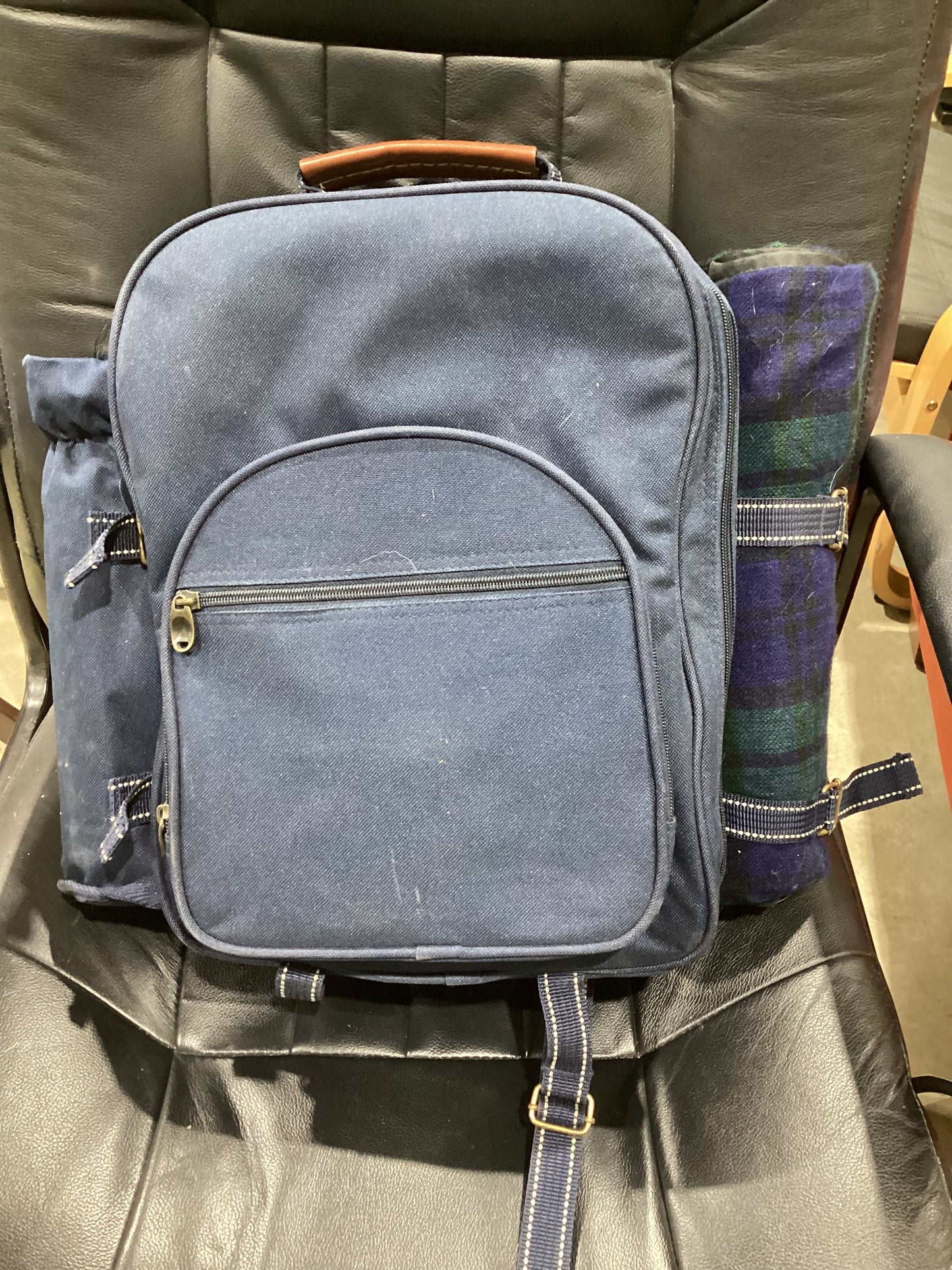 Picnic Backpack with Blanket & Accessories