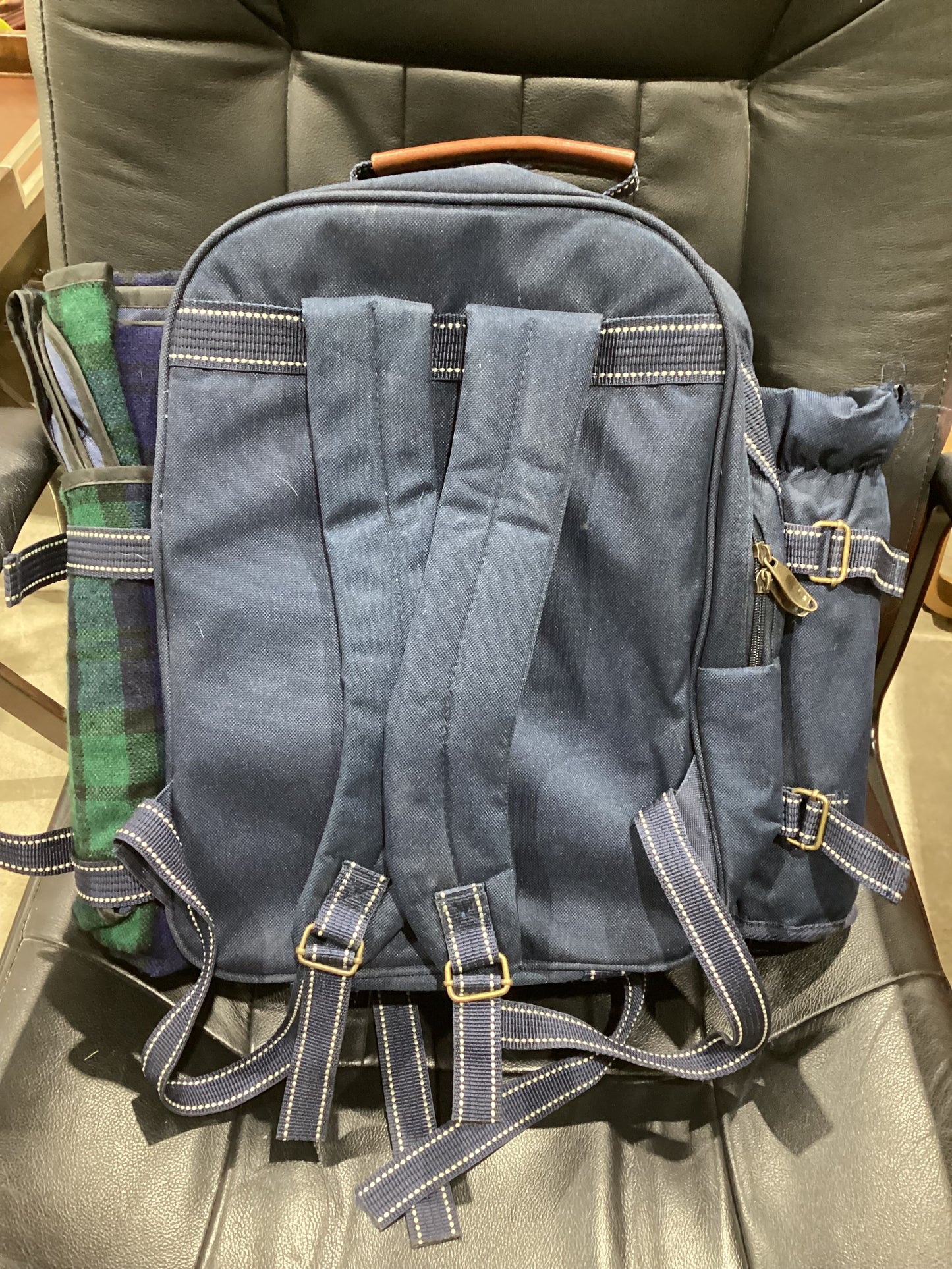 Picnic Backpack with Blanket & Accessories