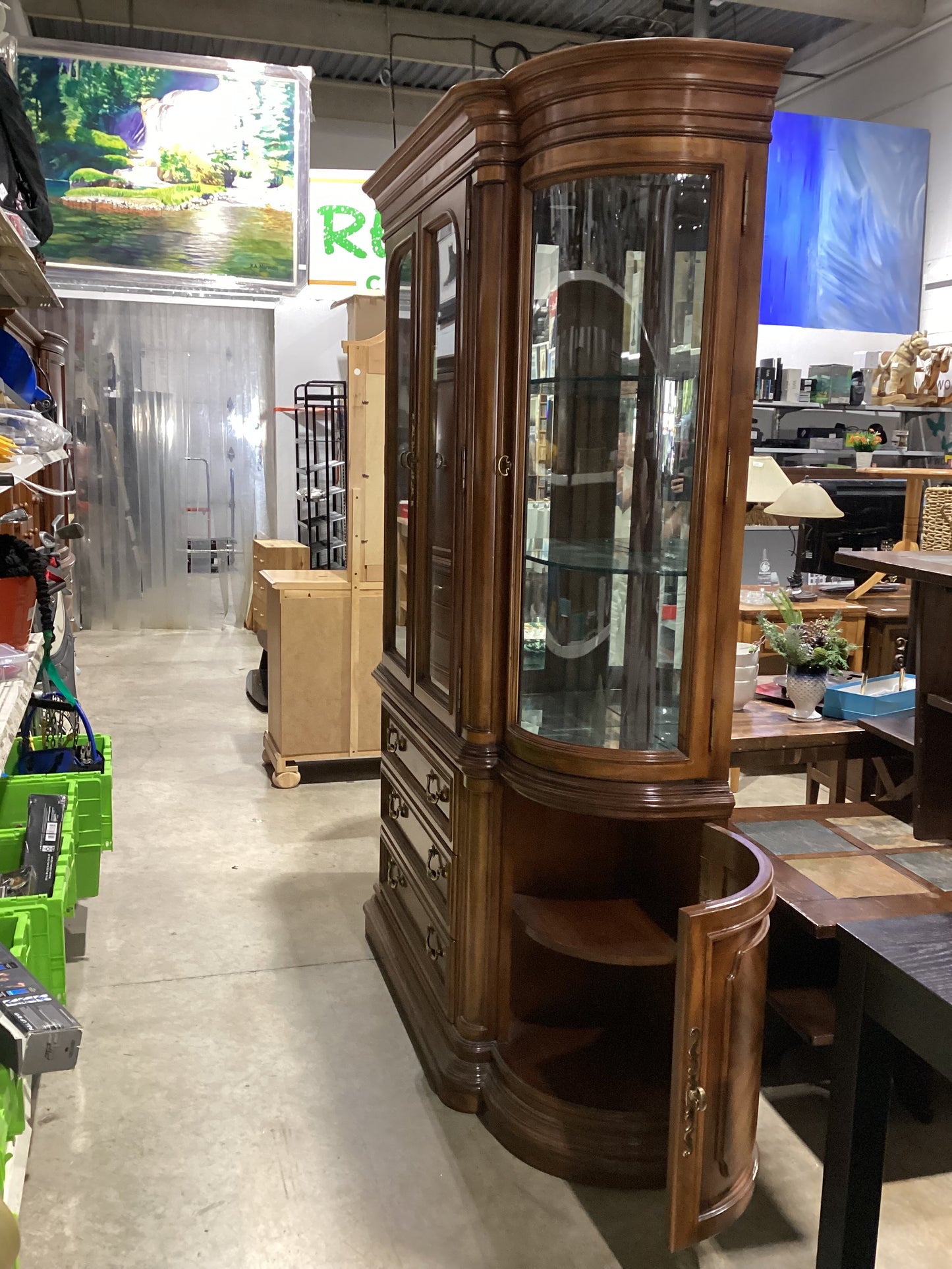 Wooden China Cabinet