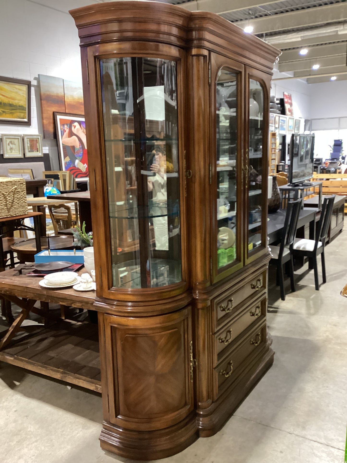 Wooden China Cabinet