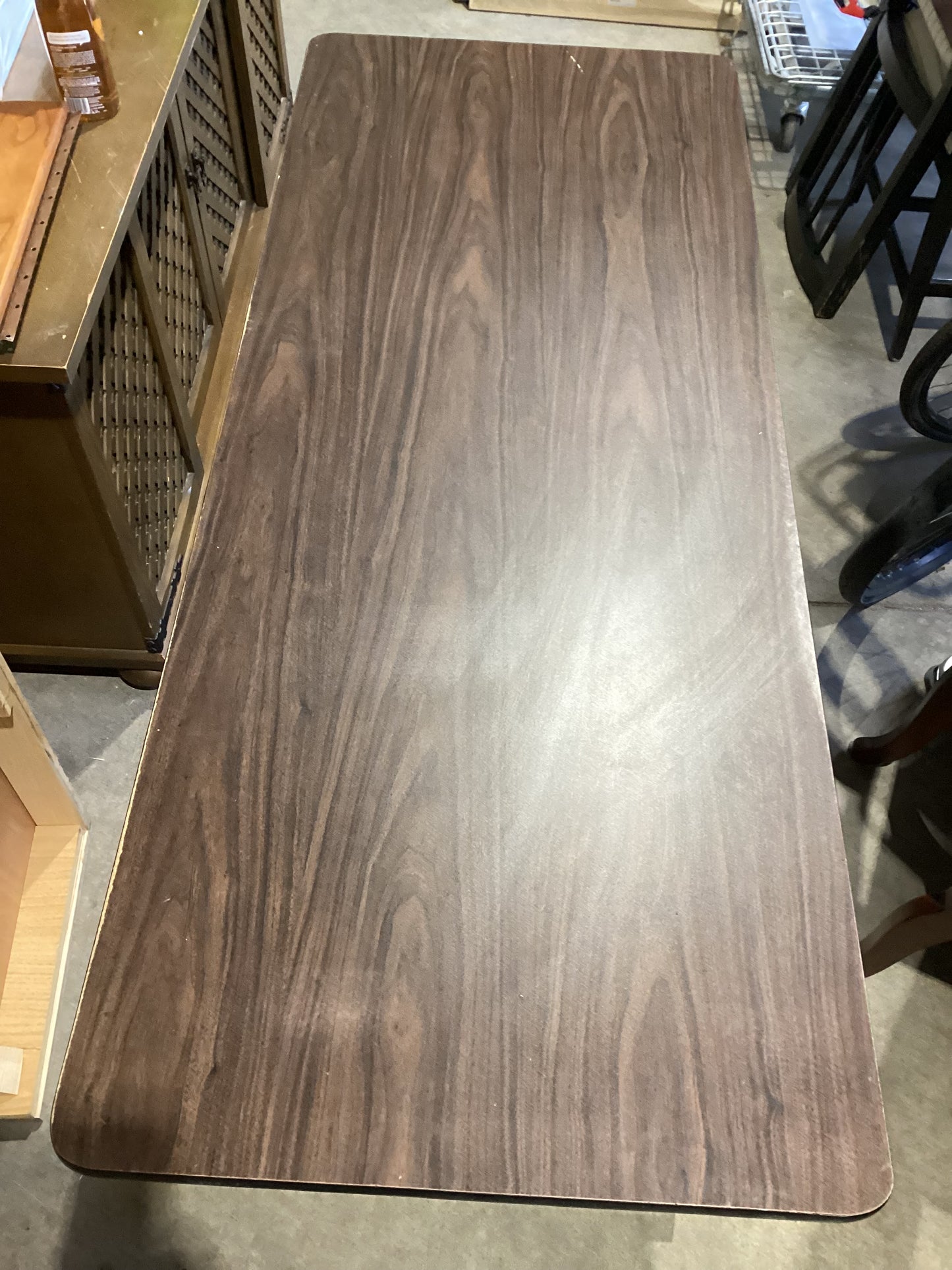 Adjustable Height Table - Brown