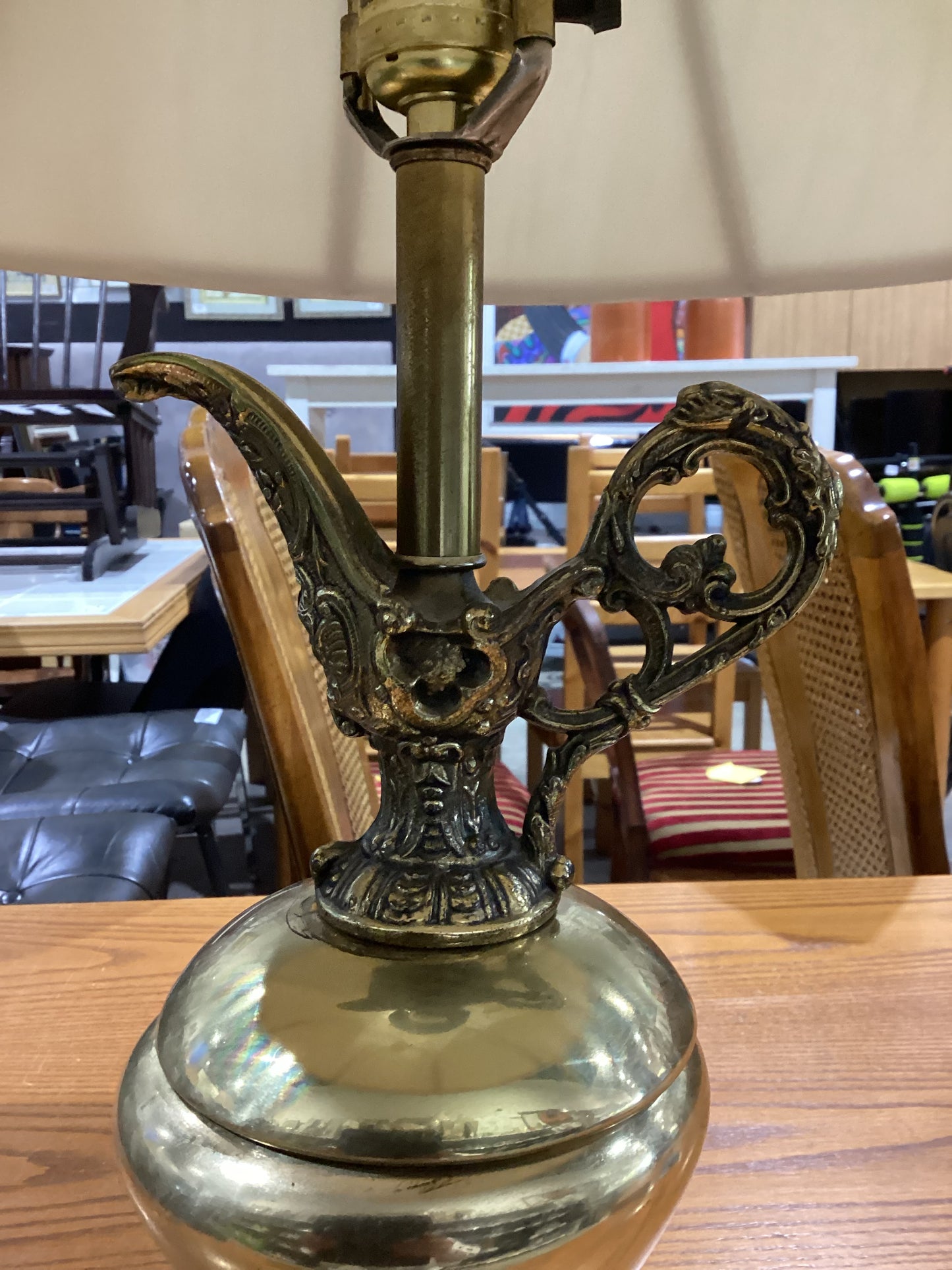Vintage Brass Table Lamp