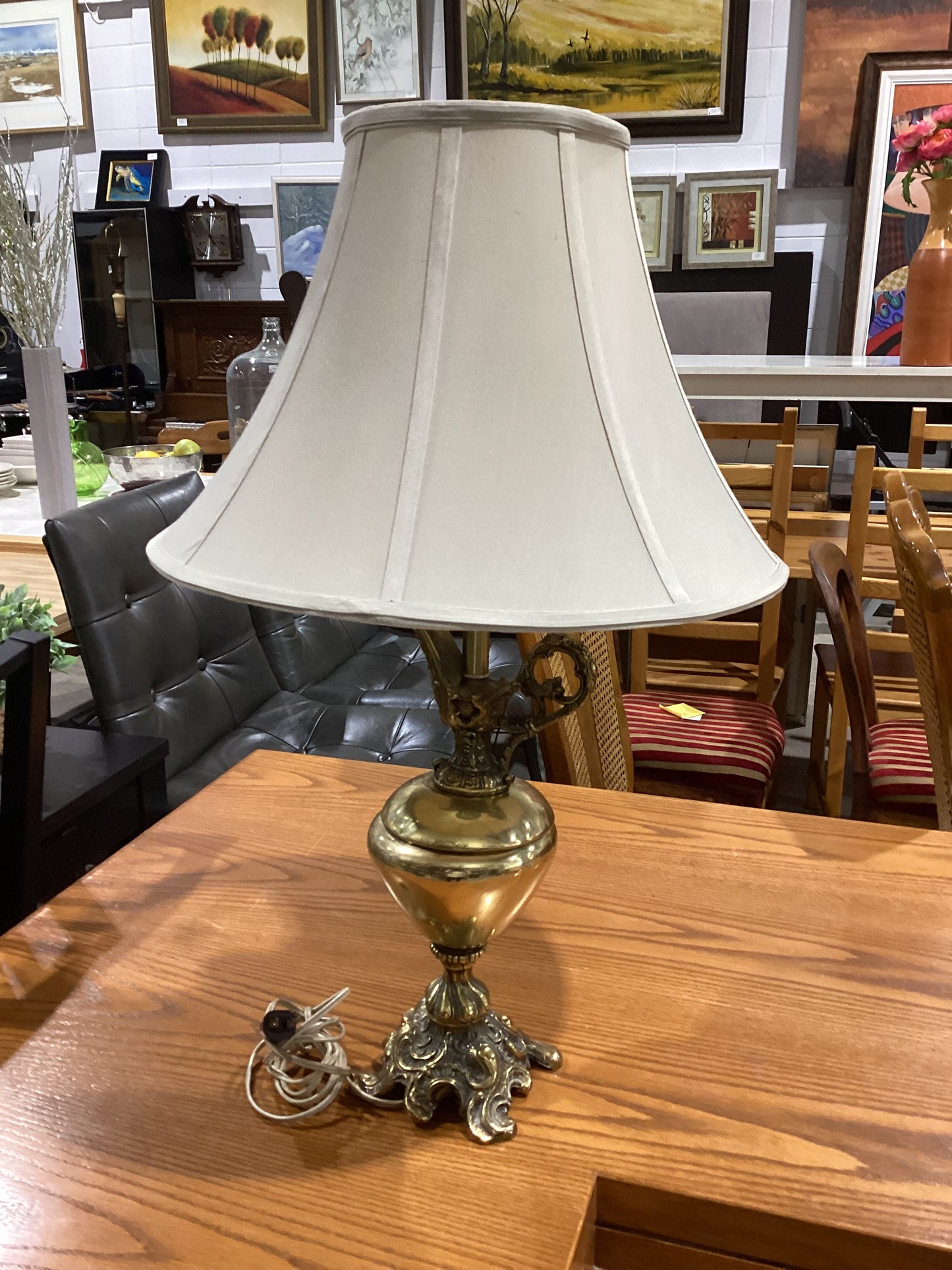 Vintage Brass Table Lamp