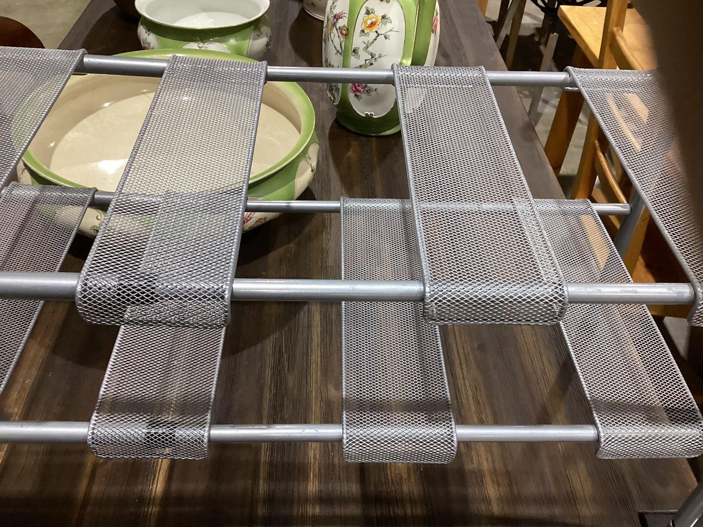 Silver Metal Shelf Rack extendable
