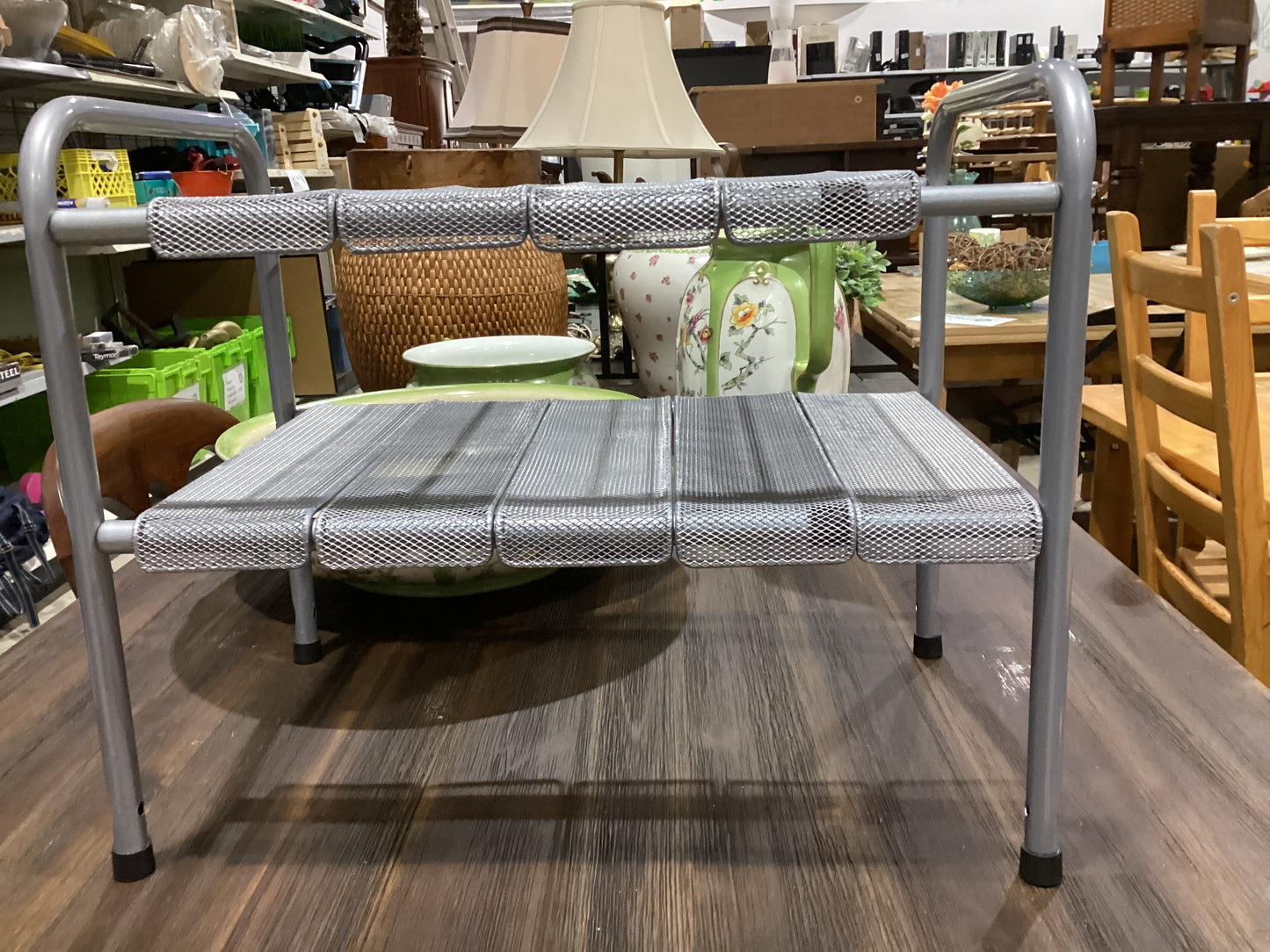 Silver Metal Shelf Rack extendable