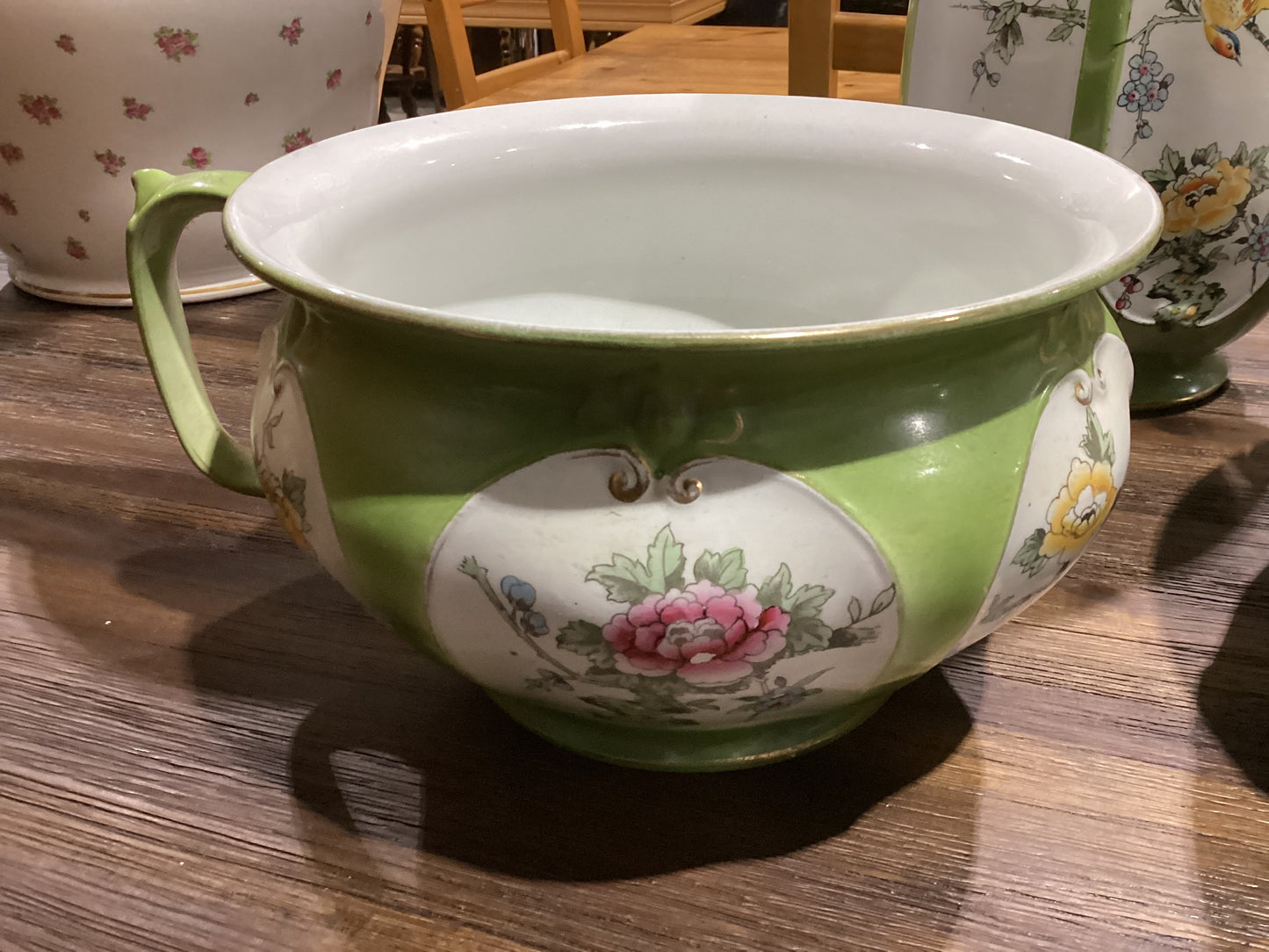 Vintage Ceramic Wash Basin, Pitcher, and Bowl Set