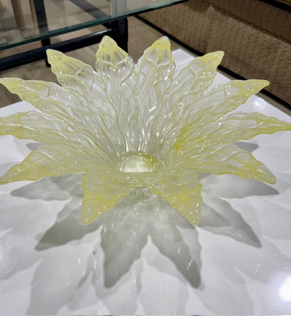 Flower Shaped Glass Bowl