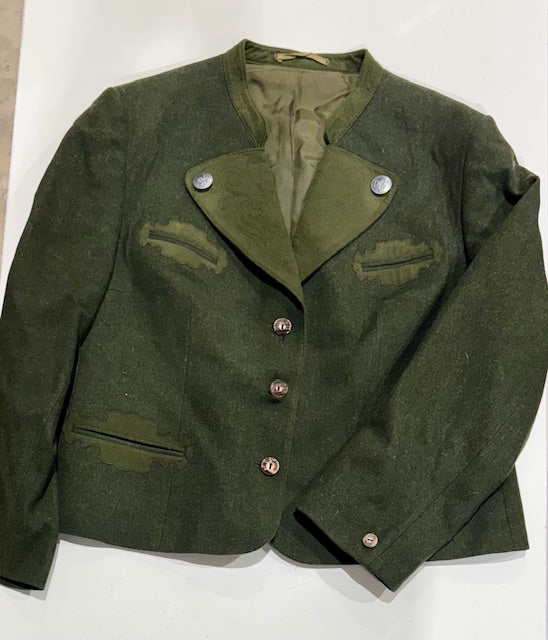 Vintage Hunter Green Trachten Jacket