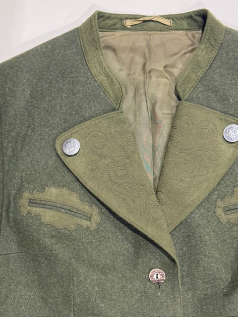 Vintage Hunter Green Trachten Jacket