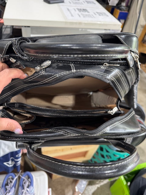 MaKlein Vertical Wheeled Briefcase