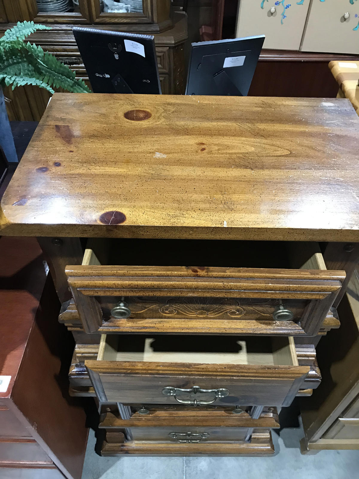 Vintage Wooden Nightstand