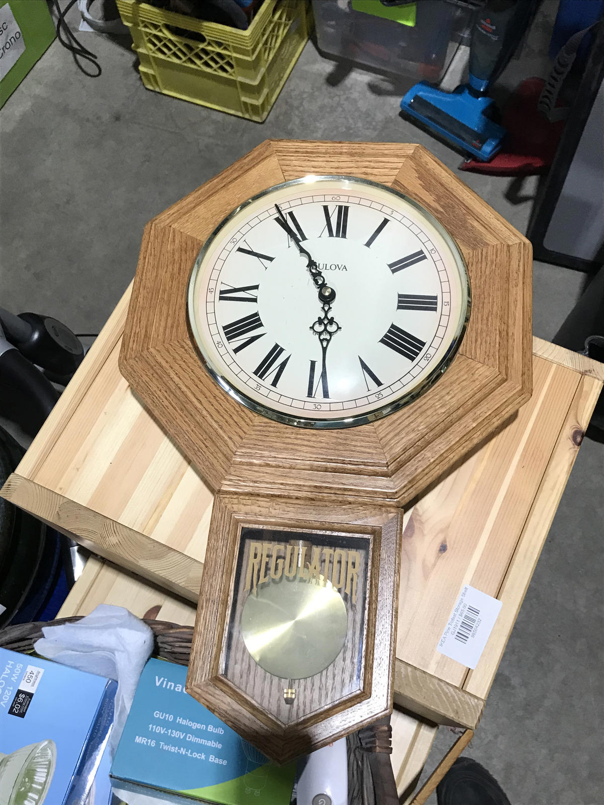Bulova Wall Clock with Pendant