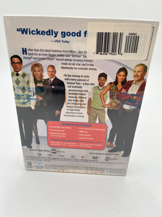 Ugly Betty The Complete Second Season DVD 5-Disc Box Set New