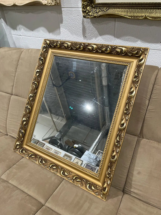 vintage framed mirror