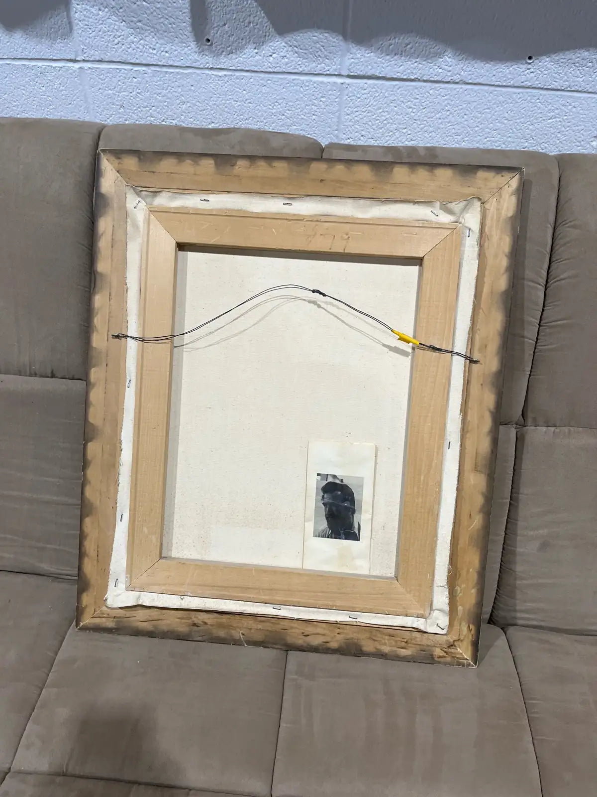 Vintage Imre J.C Koreny painting with wooden frame