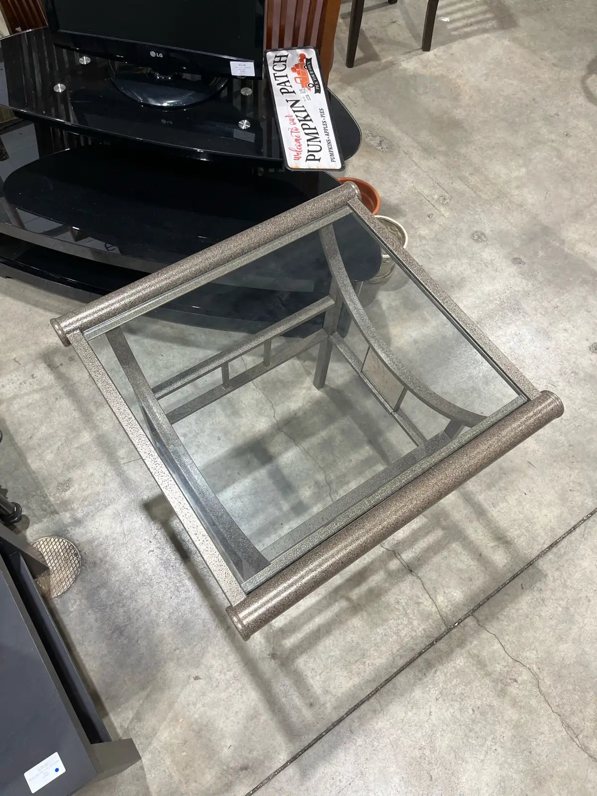 Glass End Table