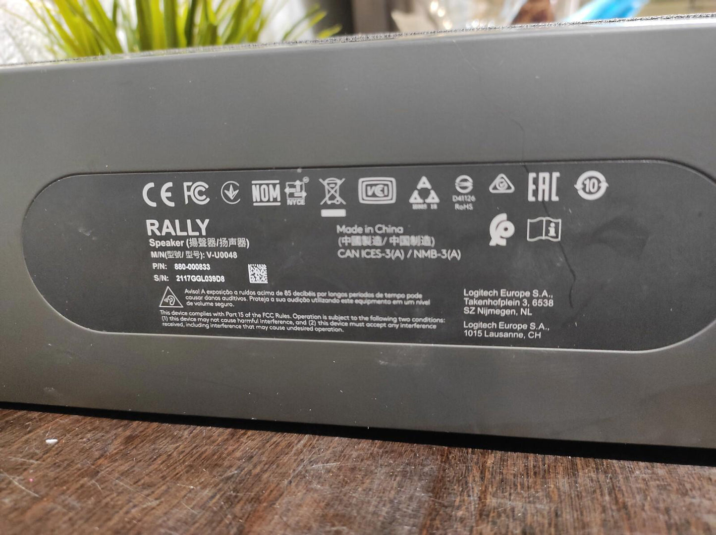 Logitech Rally Speaker V-U0048 (LEFT) Speaker