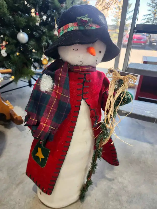 Snowman Figurine Decoration 30" tall