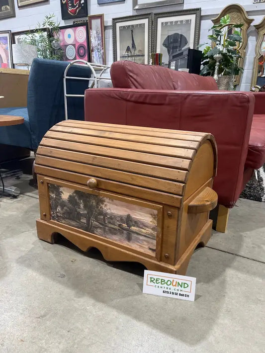 Wood Storage Trunk