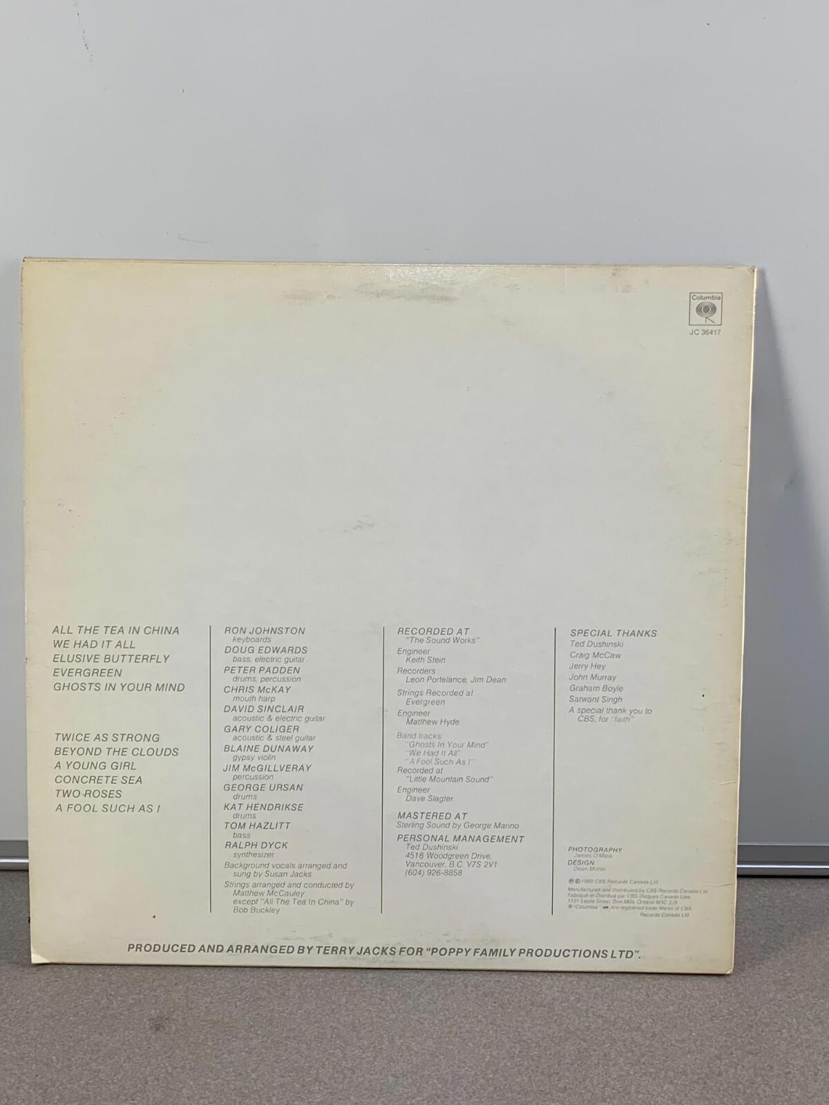 Susan Jacks - Ghosts (Vinyl Record LP)