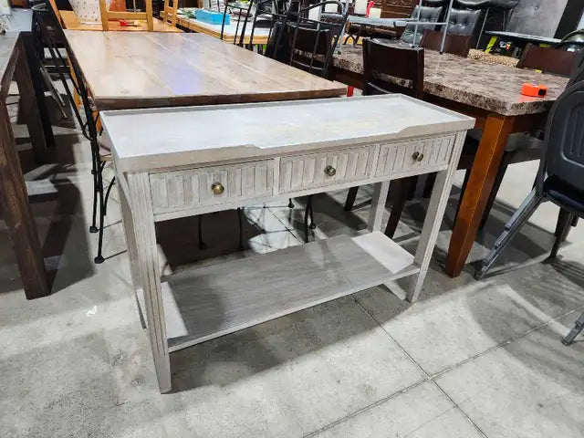Grey Wood Console Table
