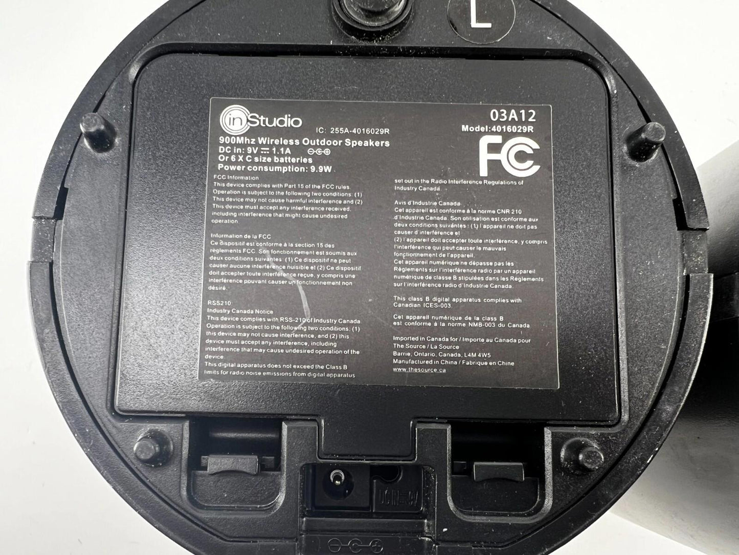 Set Of 2 In Studio 900Mhz Wireless Outdoor Speakers - No remote/power