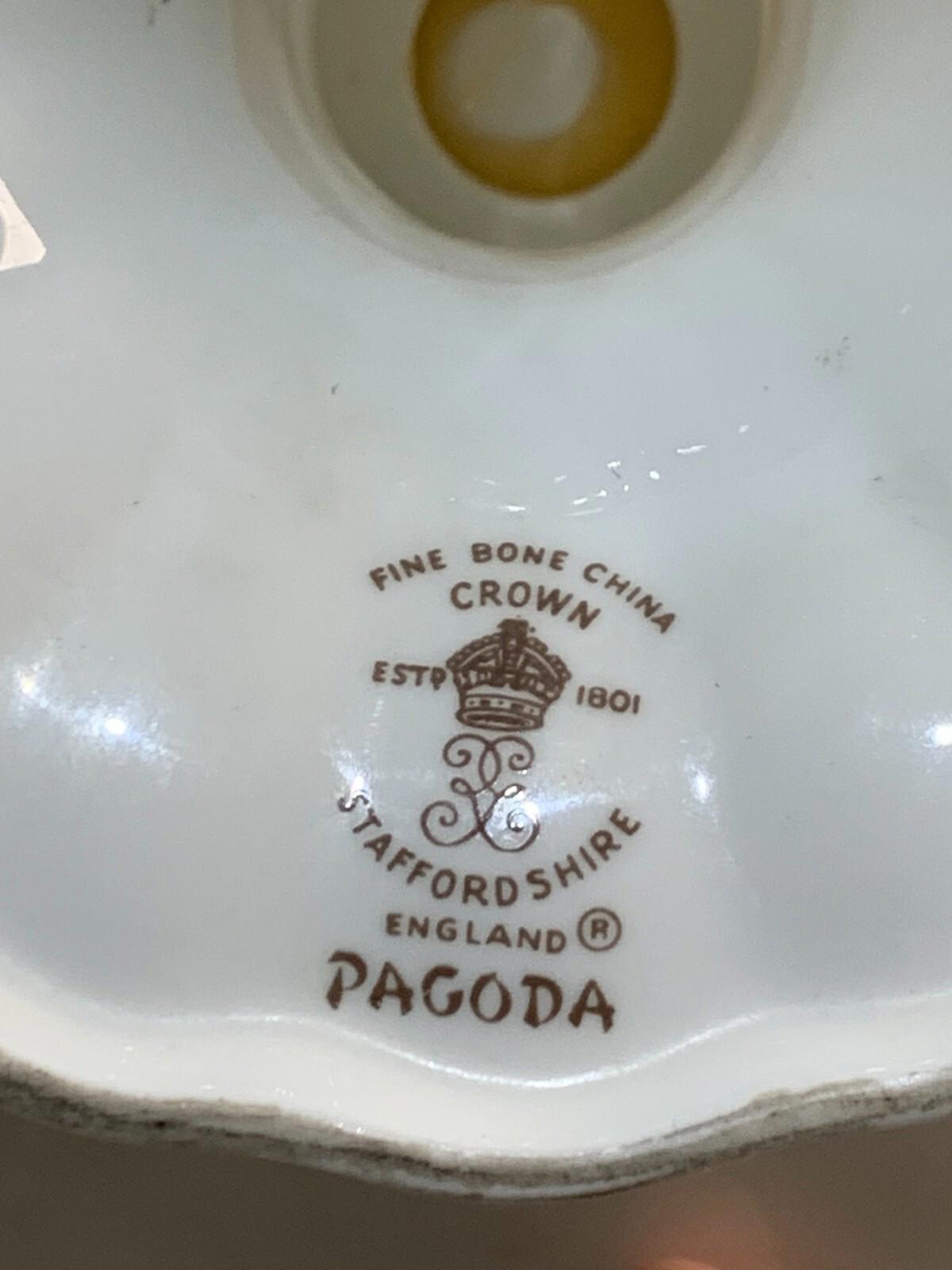 Crown Staffordshire Cake Stand Pagoda Pattern