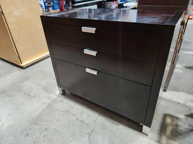 EQ3 3-Drawer Espresso Dresser