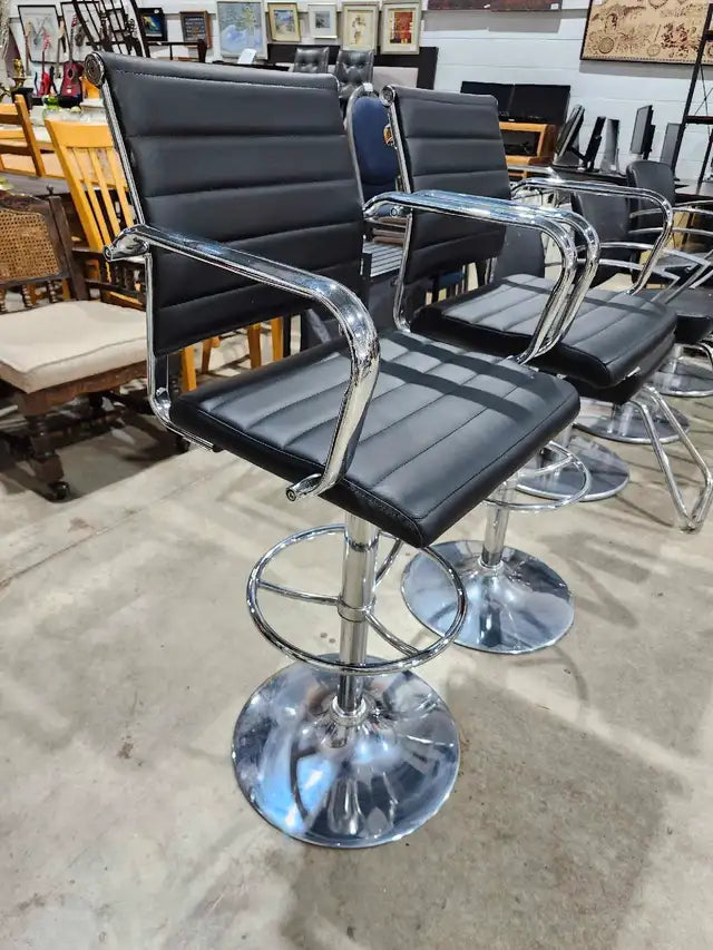 Chrome Adjustable/Swivel Bar Stools