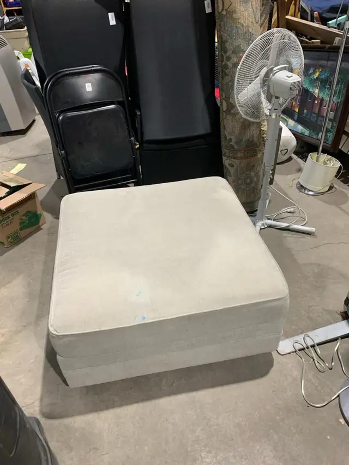 Large Fabric Ottoman