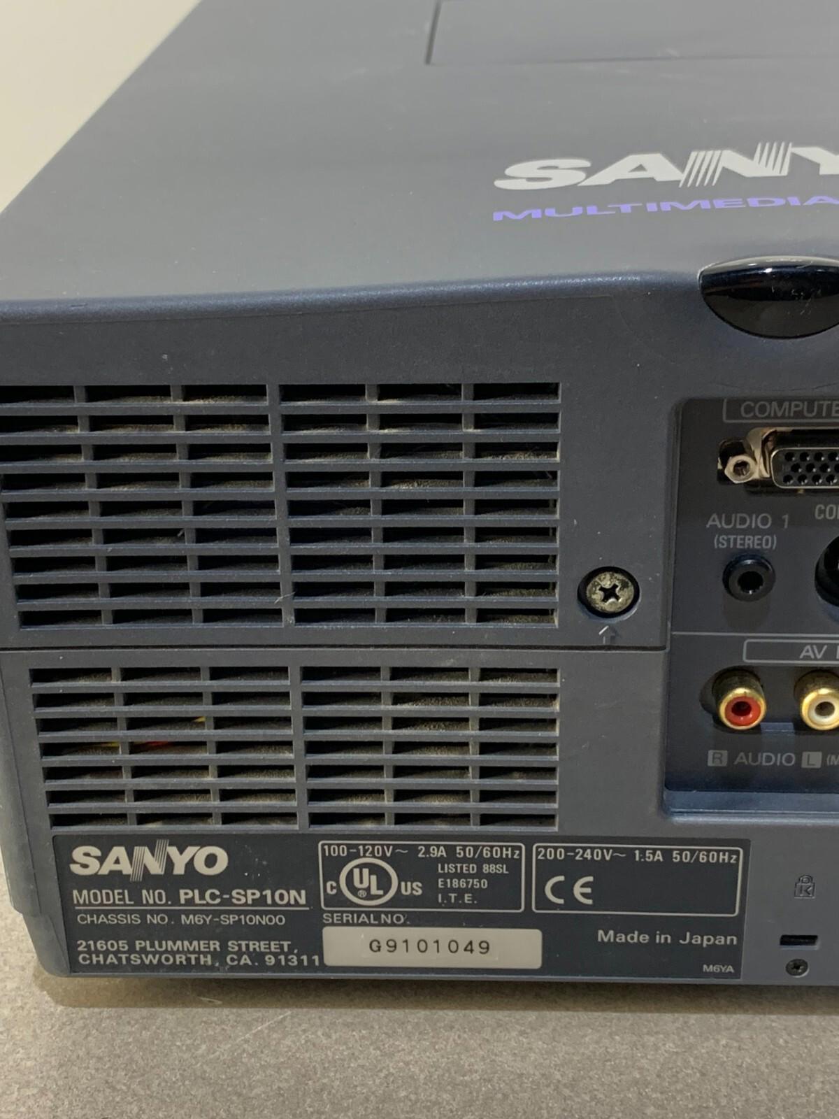 Sanyo PLC-SP10N Multimedia Pro X-IV Conference Room Projector