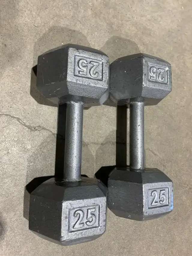 Hex Dumbbells 25 lbs - Set