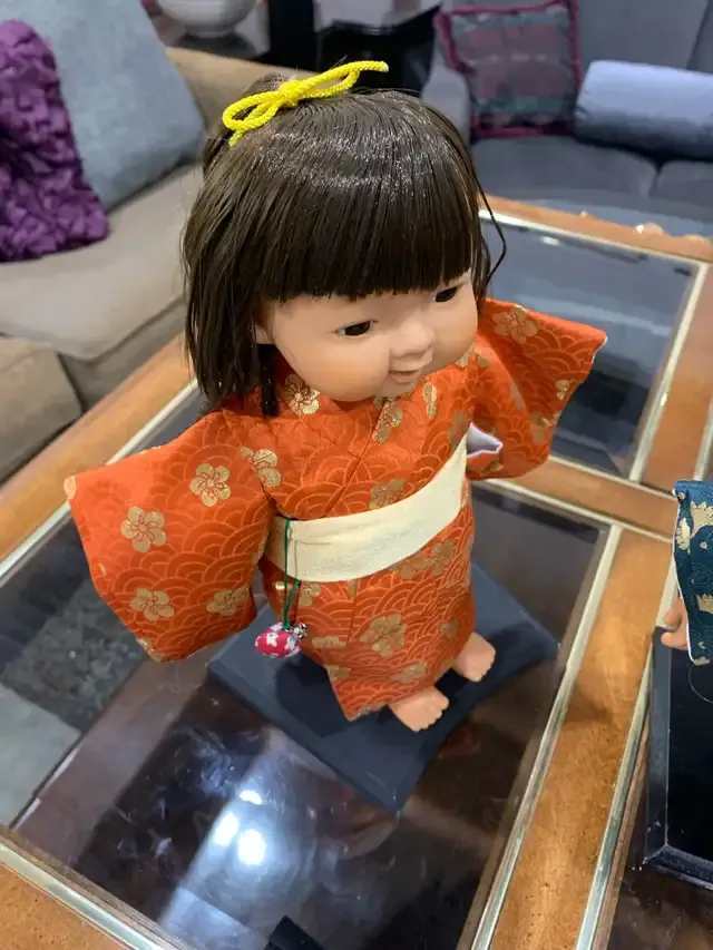 Vintage 1970s Sekiguchi Japanese Ichimatsu Geisha Dolls