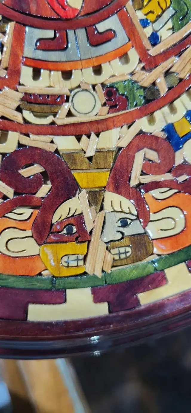 Mexican Aztec Calendar Wood Wall Art
