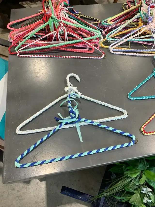 Braided Fabric Clothes Hangers 2 sets of 20