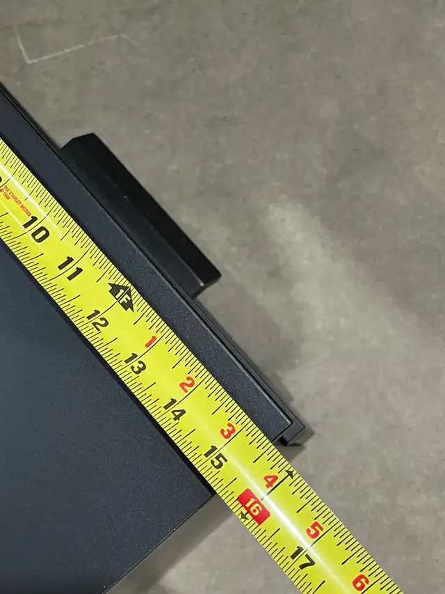 Black IKEA Nightstand with One Drawer