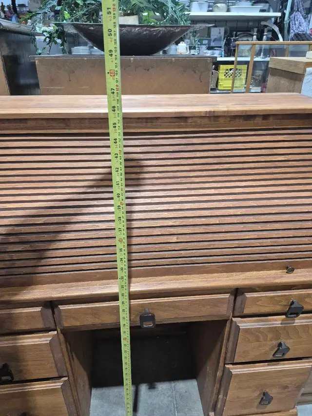 Wooden Unique Roll Top Desk