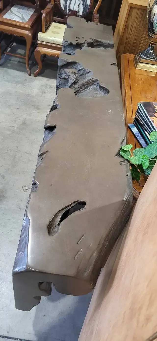 Live Edge Root Console Table