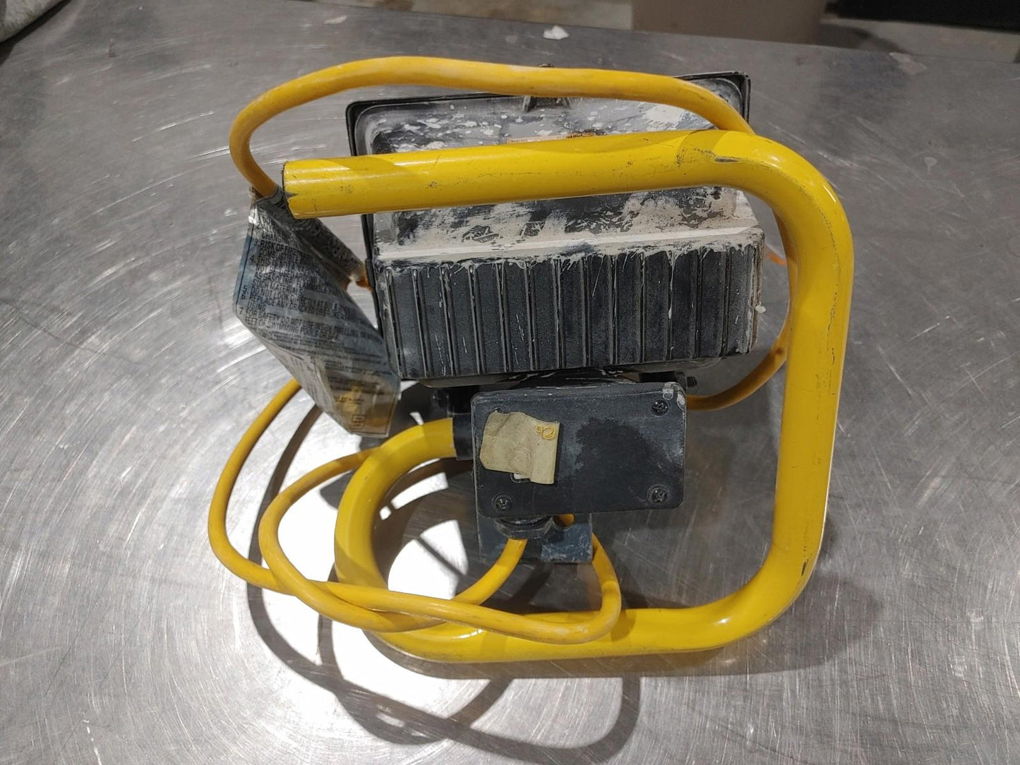 Commercial Electric Halogen Portable Work Flood Light Yellow/Black - Fair